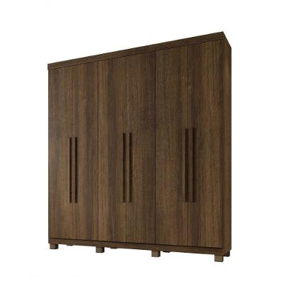 Roupeiro Milão 6 Portas 3 Gavetas Benetil Imbuia