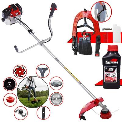 Roçadeira Rt43l 1,7hp 43cc + 6 Facas + Escova + Óleo Toyama