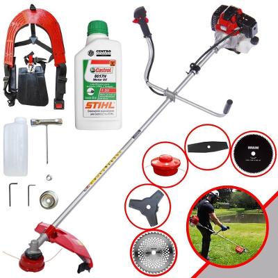 Roçadeira Rt43l Toyama Carretel + 4 Lâminas + Óleo Stihl 2t