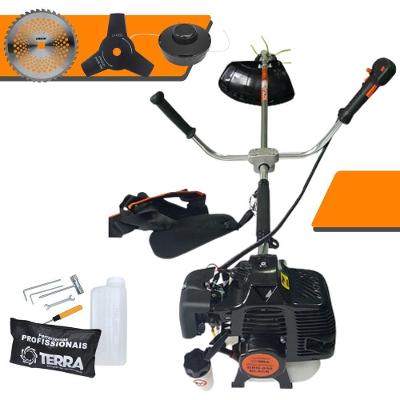 Roçadeira Profissional Lateral Terra Grh430 À Gasolina 43cc 2t 1,7hp + Faca 40 Dentes Duraline 255mm 2mm - 2552540gcjb