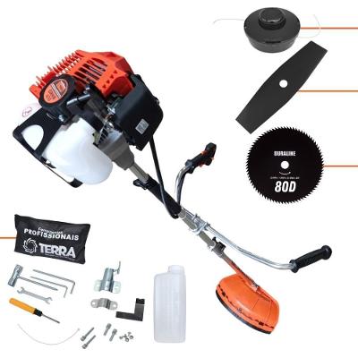 Roçadeira Profissional Lateral Terra Grhb430 À Gasolina 43cc 2t 1,7hp + Faca 80 Dentes Duraline 255mm 1,5mm - 255258oju