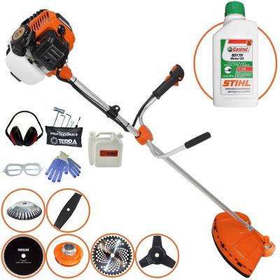 Roçadeira Profissional Lateral Terra Gr520xp À Gasolina 52cc 2t 2,5hp + Faca 2 Pontas + Faca 3 Pontas + Faca 80 Dentes