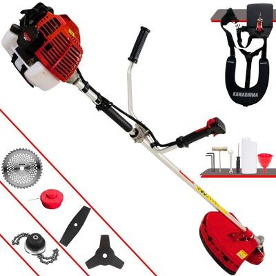 Roçadeira Profissional Kawashima Kw43l À Gasolina 43c 1,7hp + Faca 2 Pontas Duraline 330mm + Faca 40 Dentes Duraline 25