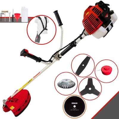 Roçadeira Profissional Lateral Kawashima Kw52l À Gasolina 52c 2,5hp + Faca 2 Pontas 330mm + Faca 80 Dentes 255mm + Esco