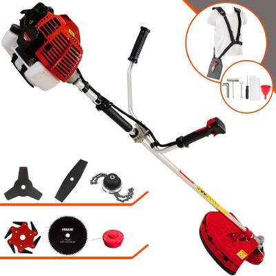 Roçadeira Profissional Kawashima Kw43l À Gasolina 43c 1,7hp + Faca 2 Pontas Duraline + Faca 80 Dentes Duraline + Trimme