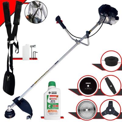 Roçadeira Rt43lb-25a 43cc + óleo Stihl + 4 Lâminas De Corte