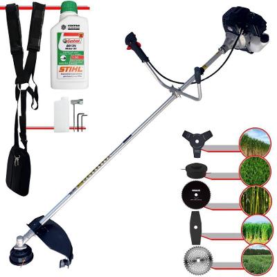 Roçadeira 5 Em 1 Toyama Rt43lb25a 43cc 1,7hp + óleo Stihl 2t