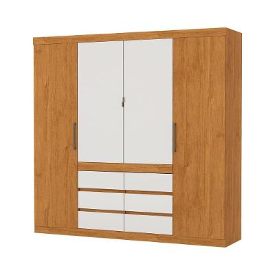 Guarda Roupa Imperio 6 Gavetas Sem Espelho Carioca Moveis Cinamomo/off White