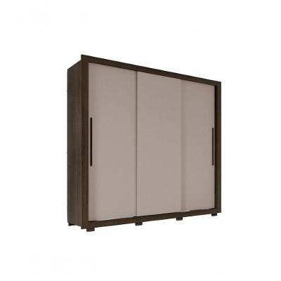 Guarda Roupa Casal Panamá 3 Portas 4 Gavetas Salleto Savana/off White