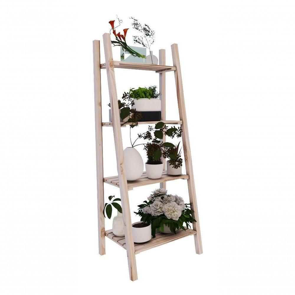 Rack Para Roupas De Chão Moderno Multiuso Suporta Cabideiro Pinus - 4
