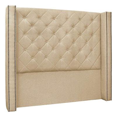 Cabeceira Estofada Egito Spz 160cm Casal Linho - Amarena Móveis Dourado