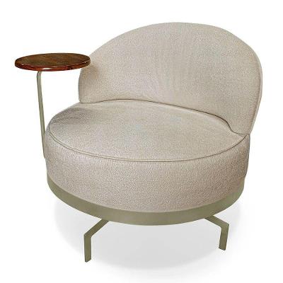 Poltrona Indonésia Spz Decorativa Sala Boucle - Amarena Móveis Bege