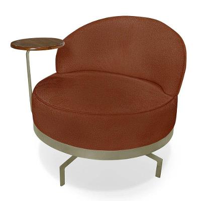 Poltrona Indonésia Spz Decorativa Sala Boucle - Amarena Móveis Terracota