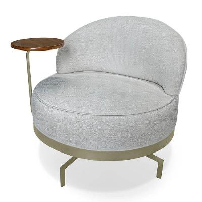 Poltrona Indonésia Spz Decorativa Sala Boucle - Amarena Móveis Cinza