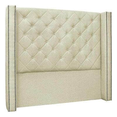 Cabeceira Estofada Egito Spz 195cm Casal Linho - Amarena Móveis Natural