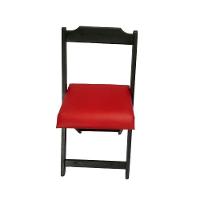 Conjunto Dobrável 70X70 Com 4 Cadeiras Estofadas Vermelho - 6