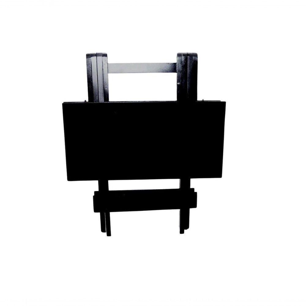 Conjunto Dobrável 70X70 Com 4 Cadeiras Estofadas Bege - 4