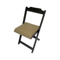 Conjunto Dobrável 70X70 Com 4 Cadeiras Estofadas Bege - 7