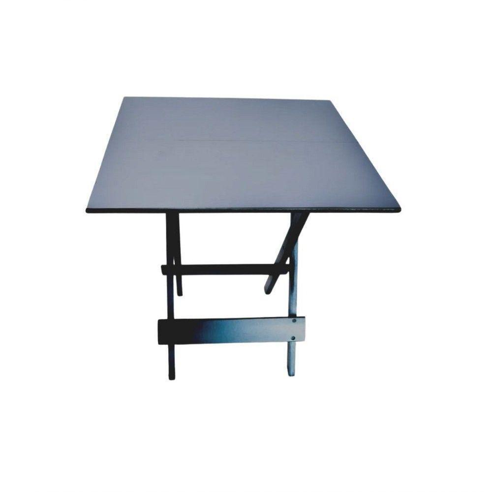 Conjunto Dobrável 70X70 Com 4 Cadeiras Estofadas Marrom - 3