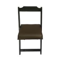 Conjunto Dobrável 70X70 Com 4 Cadeiras Estofadas Marrom - 7