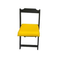 Conjunto Dobrável 70X70 Com 4 Cadeiras Estofadas Amarelo - 6