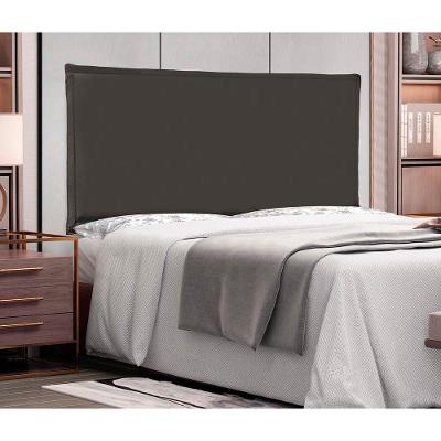 Painel Estofado Cama Casal Nápoles Spz 140cm Suede Cinza