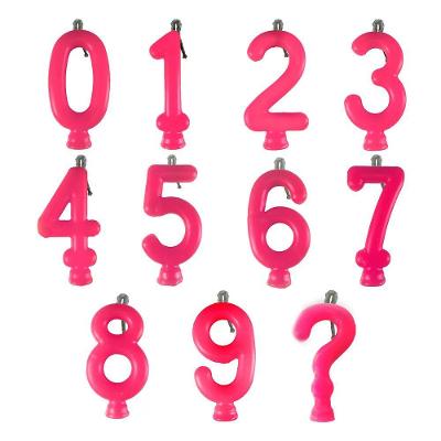 Vela De Aniversário Neon Pink Modelo ?