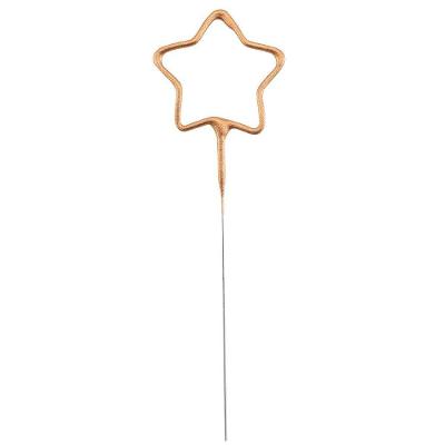 Vela De Aniversário Faísca Estrela Dourada