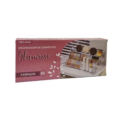 Organizador Escadinha De Cosmeticos Plastico 3 Andares Organiz