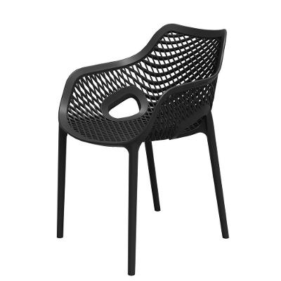 Cadeira Poltrona Jardim-varanda Colmeia Polipropileno – Tk preto