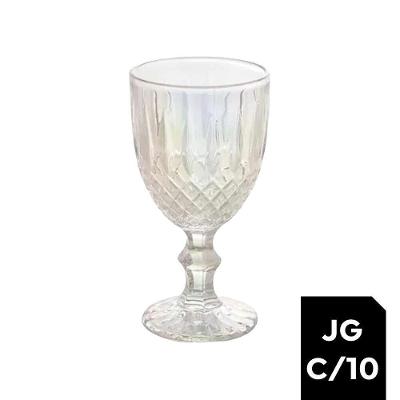 Jogo 10 Taças Vidro Greek Rainbow Gourmet Fruta Cor 345ml