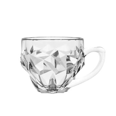 Xícara De Café De Vidro Transparente Roks 185ml Em Casa Tem