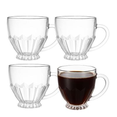 Jogo 4 Xícara De Vidro Café Chá 110ml Brasiliano Em Casa Tem