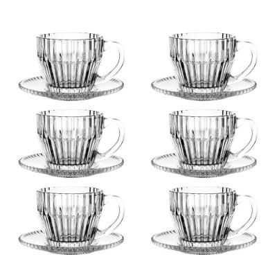 Jogo 6 Xícara De Café Com Pires Cristal Imperatriz 110ml Wolff