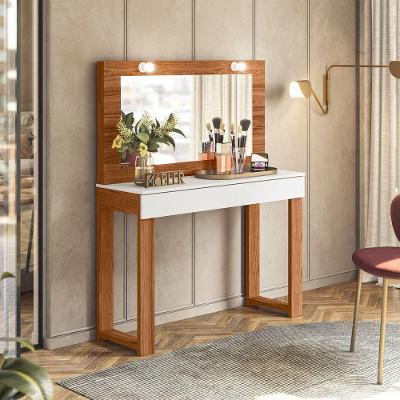 Penteadeira Camarim Studio Gala - Bebeshop Cinamomo Mel/branco