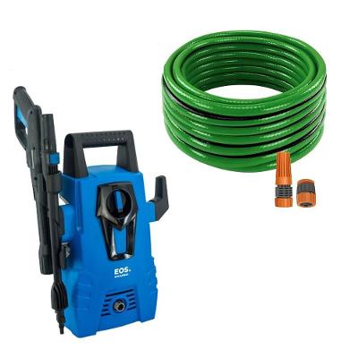 Lavadora Lava Jato Eos Alta Pressão 1500w 220V + Mangueira Verde Pvc 15m Com Acessórios Tramontina 220V