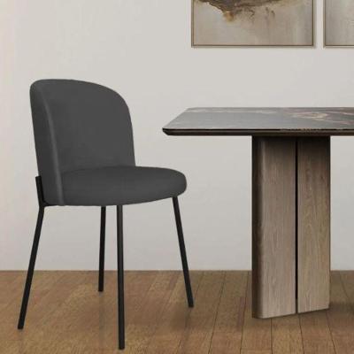 Cadeira Para Sala De Jantar Ayla De Ferro Com Pintura Eletroestática - élpis Móveis Preto