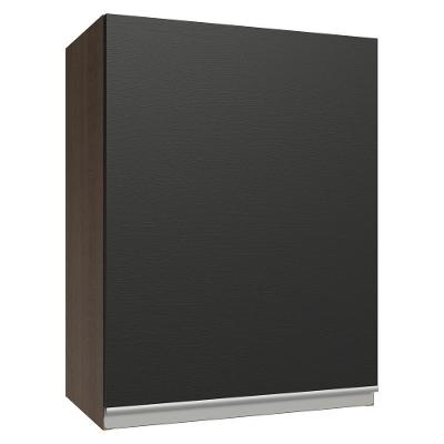 Armário Aéreo 50cm 1 Porta Rustic/preto Glamy Madesa Rustic/preto