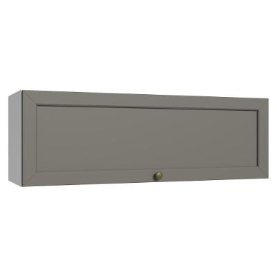 Armário Aéreo 100 Cm 1 Porta Basculante Branco/cinza Vik Madesa Branco/cinza