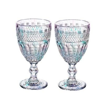 Jogo 2 Taça De Vidro Furtacor Ametista Rainbow Luxo 340ml Em Casa Tem