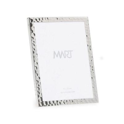 Porta Retrato De Metal Prata Martelado Foto 10x15cm Mart
