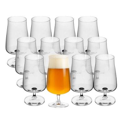 Jogo 12 Taça De Cerveja Chopp De Cristal Ecológico 380ml Wolff