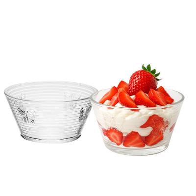 Jogo 2 Bowl Taça Sobremesa De Vidro Wolff Lines Butterfly Borboleta 10,5x7cm