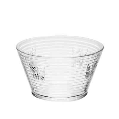 Bowl Taça Sobremesa De Vidro Wolff Lines Butterfly Borboleta 10,5x7cm