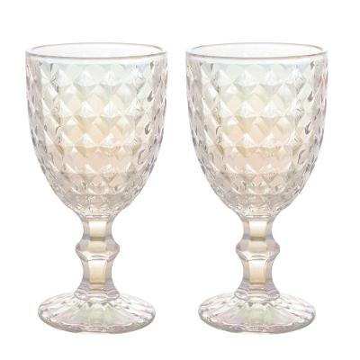 Jogo 2 Taça De Vidro Furta Cor Roman Rainbow Para água Transparente 345ml Wolff