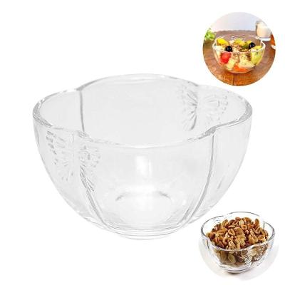 Bowl De Vidro Pote Para Sobremesa Borboleta Butterfly Cor Transparente Wolff 11x6,5cm