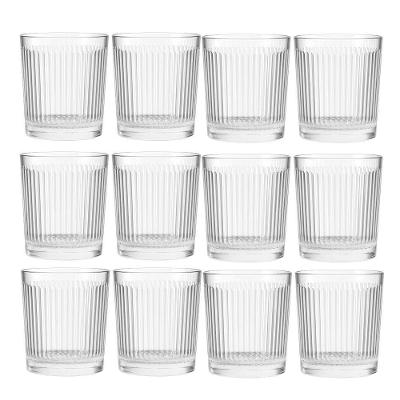 Jogo 12 Copo De Vidro Transparente Down Line 360ml Em Casa Tem