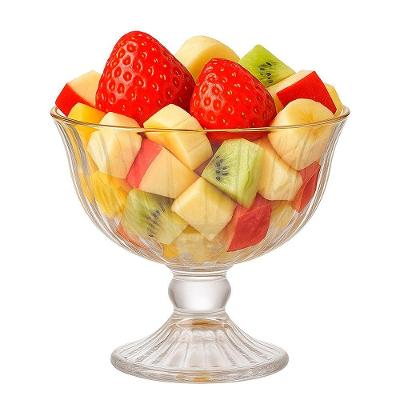 Taça De Sobremesa Vidro Borda Dourada Melina Mini Bowl Com Pé 200ml Haüskraft