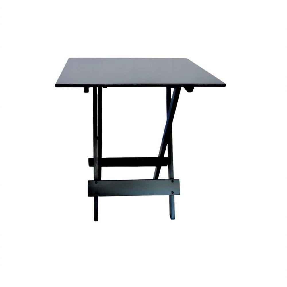 Conjunto Dobrável 70X70 Com 4 Cadeiras Estofadas Preto - 5