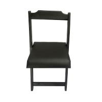 Conjunto Dobrável 70X70 Com 4 Cadeiras Estofadas Preto - 6